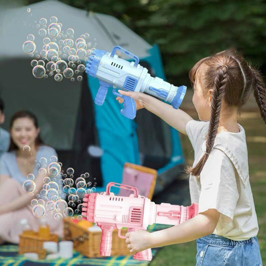 Bắn Bong Bóng Xà Phòng Máy Thổi Bong Bóng Máy Tạo Bong Bóng Có Đèn Cho Bé Tặng Nước Xà Phòng - PUPU HOUSE