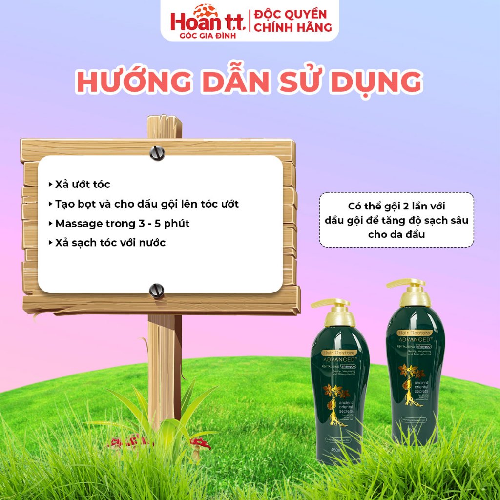Ảnh Dầu Gội Phục Hồi Hư Tổn Và Giảm Rụng Tóc Hair Restore Advanced - Lọ Dầu Gội Giúp Tóc Chắc Khỏe Hơn 450ml 320 4