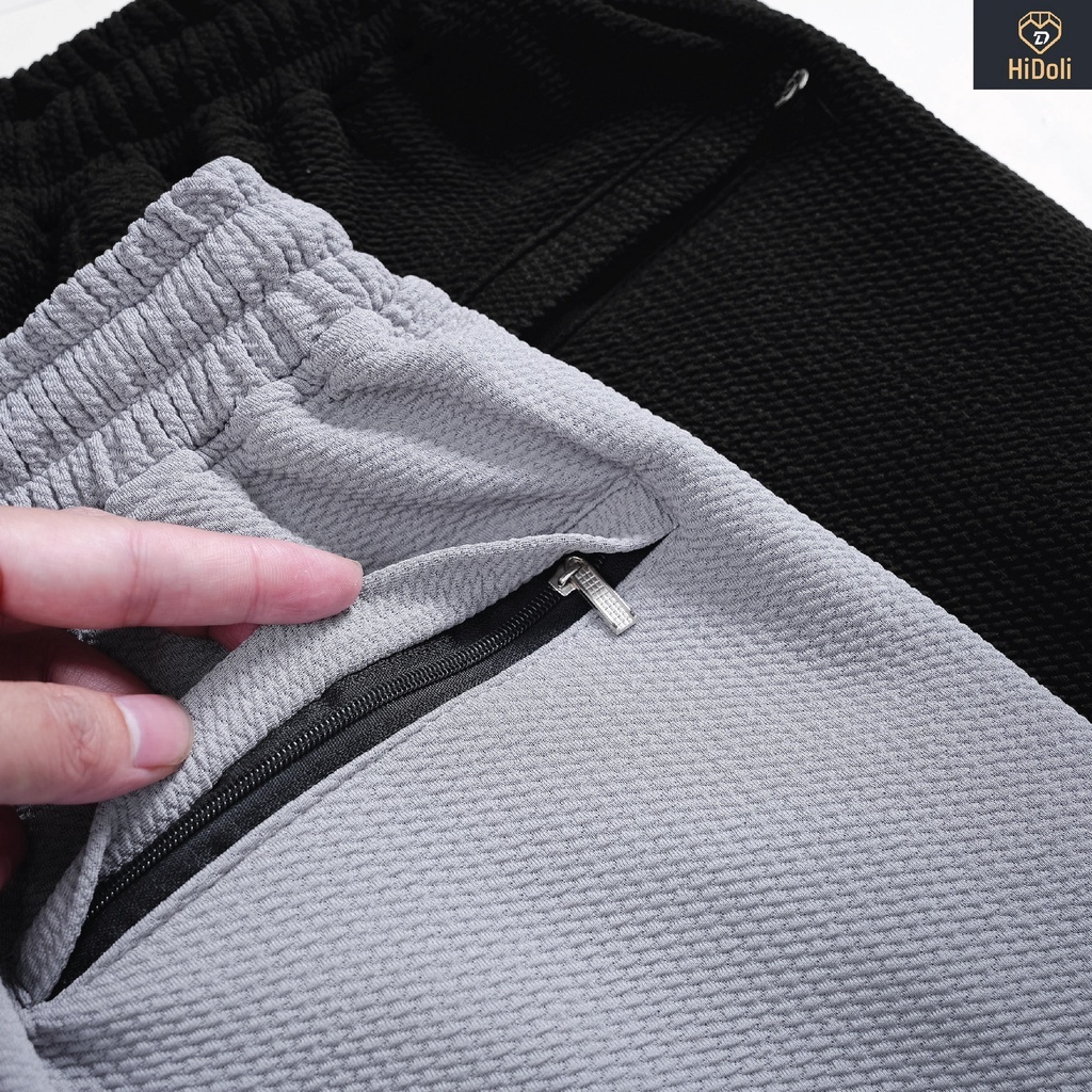 Ảnh Quần short nam xốp tổ ong Dwin thể thao basic nam nữ oversize phong cách đường phố Hàn Quốc Ulzzang 3