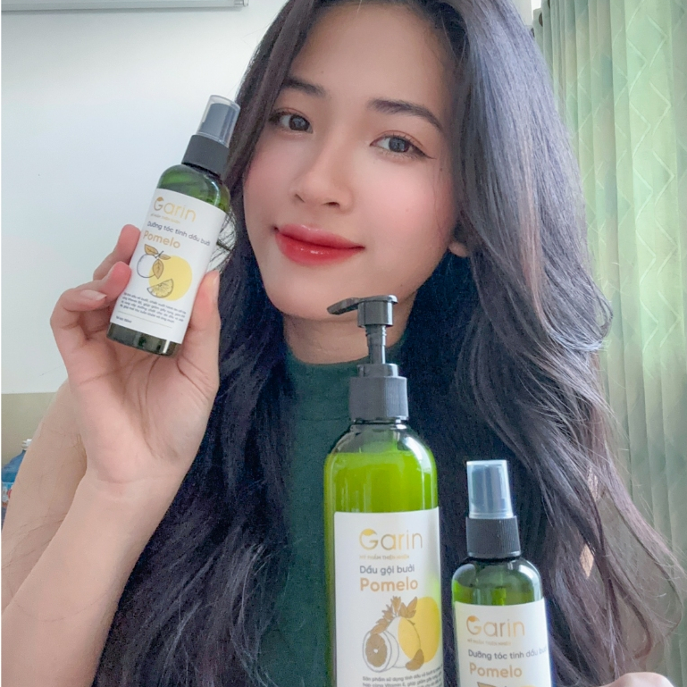 Ảnh Combo dầu gội xịt tinh dầu bưởi kích mọc tóc pomelo Garin dưỡng tóc chắc khỏe giảm rụng tóc dày hơn 3
