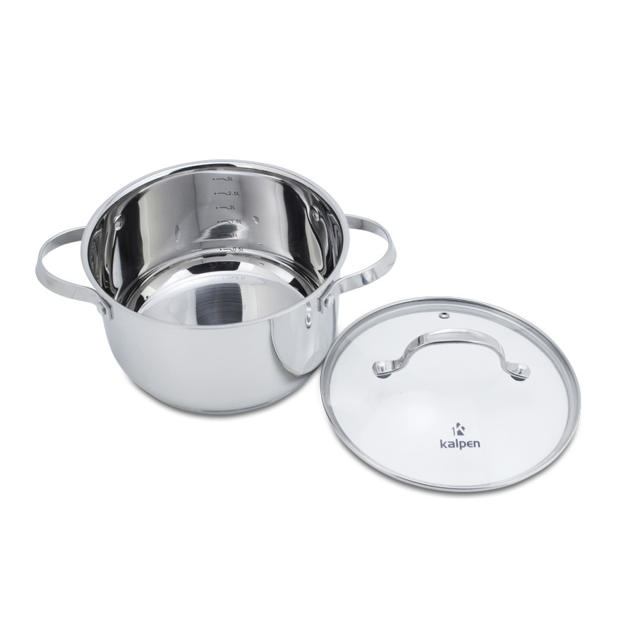 Ảnh Nồi INOX 304 Cao Cấp 5 Đáy Lermat Size 16-18-20-24cm Hàng Chính Hãng KALPEN-GIA DỤNG ĐỨC 2