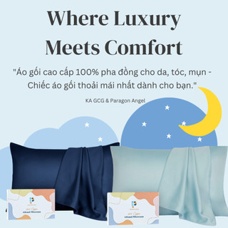 Áo gối cao cấp 100% vải pha đồng dành cho da và tóc Paragon Angel x KA GCG
