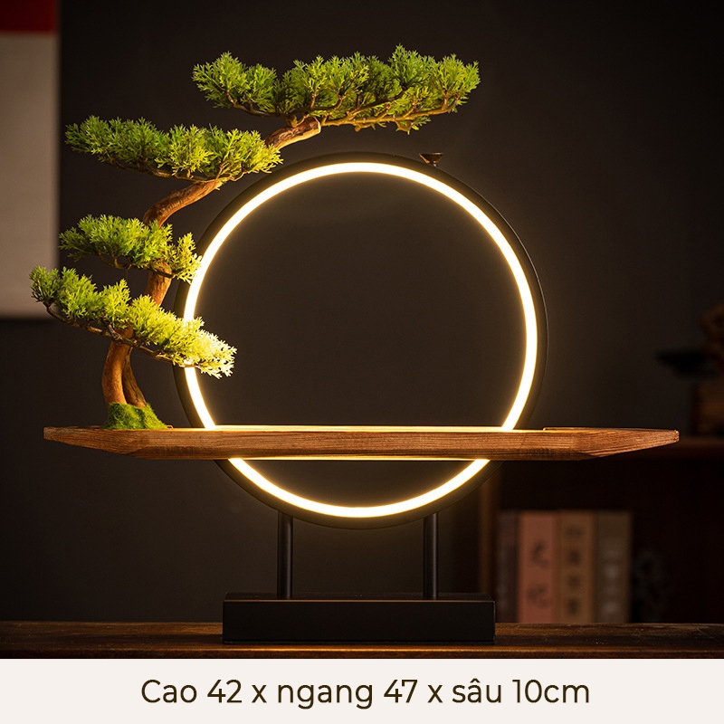 Kệ Đèn Led Đặt Tượng Trang Trí Hào Quang Chân Cắm USB Trang Trí Phong Thuỷ, Tiểu Cảnh, Nhà Cửa