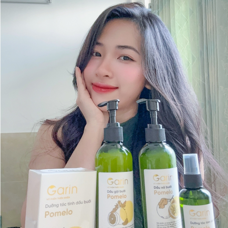 Ảnh Combo 1 dầu gội 1 dầu xả 2 xịt tóc tinh dầu bưởi kích mọc tóc Garin giảm rụng dưỡng tóc chắc khỏe 3