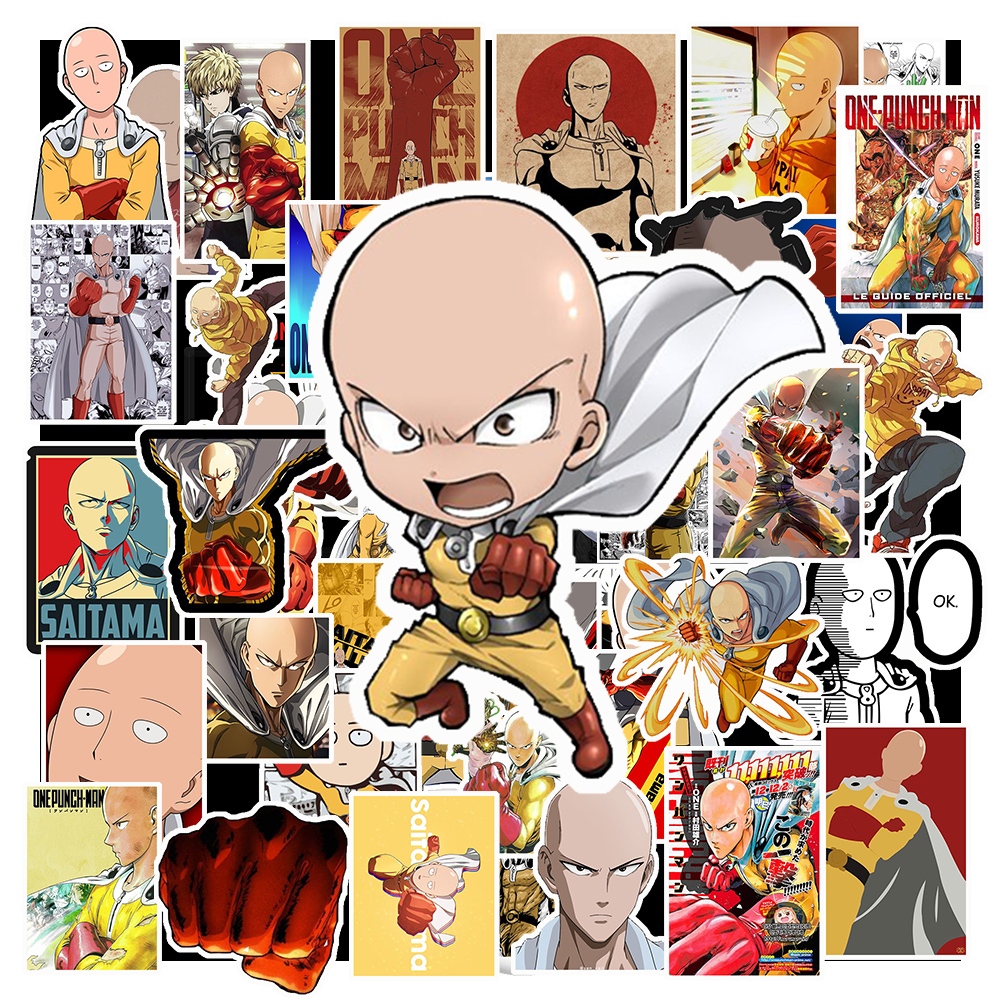 [Decal Trong] Set 50 Sticker ONE PUNCH MAN | Trang Trí Xe - Điện Thoại ...