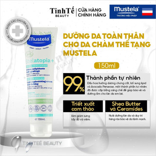Kem dưỡng da toàn thân cho da chàm thể tạng Mustela STELATOPIA+ LIPID-REPLENIISHING 150ML