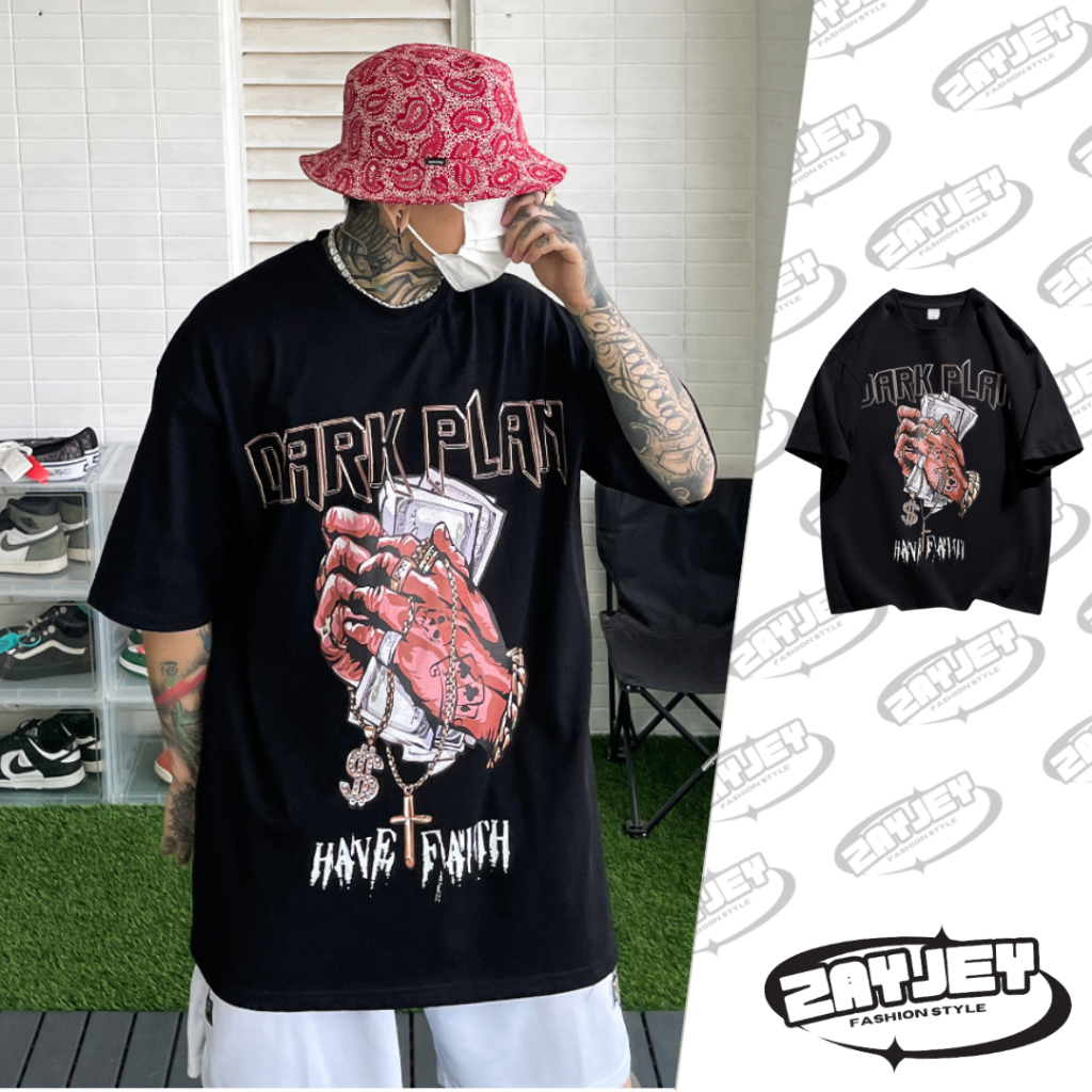 Áo Thun Nam Nữ Họa Tiết PK PLAN JayZey Phông Tay Lỡ Chất Vải Cotton Co giãn Chuẩn Form Unisex