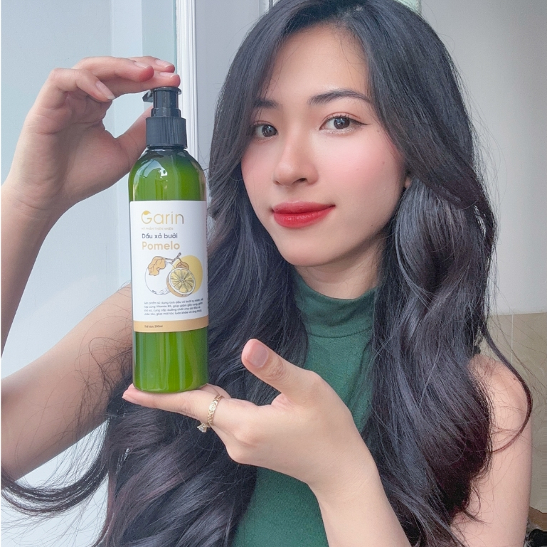 Ảnh Dầu xả bưởi suôn mượt tóc pomelo GARIN 300ml phục hồi hư tổn cho tóc chắc khỏe óng ả mềm mại 3