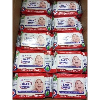 COMBO 20 Gói khăn giấy ướt cao cấp Baby Wipes 80g an toàn cho da thân thiện với môi trường