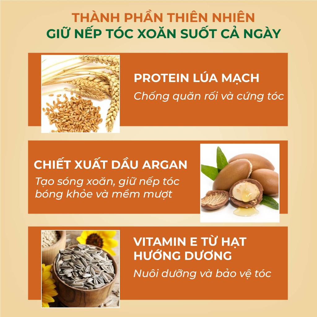 Gel giữ nếp tóc xoăn uốn hippie dưỡng tóc xoăn tạo kiểu tóc Bellena Curly Hair Holding Gel 250ml