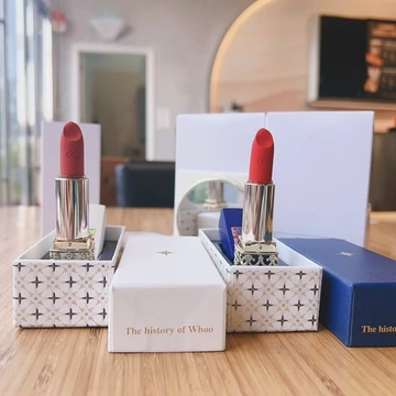 Son nhung lì dòng hoàng cung Whoo Velvet Lip Rouge tặng kèm gương Full size 3,5 gam - Chính hãng LG Hàn Quốc