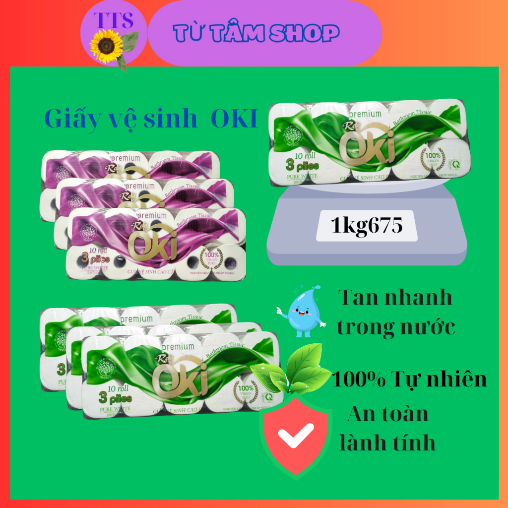 Giấy vệ sinh Cao Cấp OKI 4 Lớp