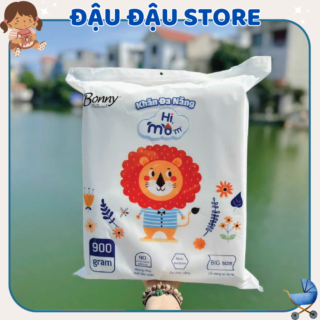 Khăn Khô Đa Năng Himom Bonny Size Đại 900g Cao Cấp Mềm Mại, An toàn cho bé (Mã mới) Đậu Đậu Store
