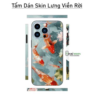 Tấm dán Skin Mặt Sau Mẫu Cá Chép MS02 FULL VIỀN 15promax , 14promax , 13promax , 12promax , 11promax , xsmax - FukiShop