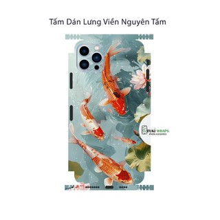 Tấm dán Skin Mặt Sau Mẫu Cá Chép MS02 FULL VIỀN 15promax , 14promax , 13promax , 12promax , 11promax , xsmax - FukiShop