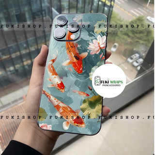 Tấm dán Skin Mặt Sau Mẫu Cá Chép MS02 FULL VIỀN 15promax , 14promax , 13promax , 12promax , 11promax , xsmax - FukiShop