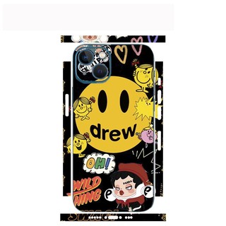 Tấm dán Skin Mặt Sau Mẫu Drew MS04 FULL VIỀN 15promax , 14promax , 13promax , 12promax , 11promax , xsmax - FukiShop