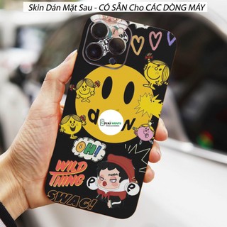Tấm dán Skin Mặt Sau Mẫu Drew MS04 FULL VIỀN 15promax , 14promax , 13promax , 12promax , 11promax , xsmax - FukiShop