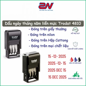 Con Dấu [ Ngày Tháng Năm ] Điều Chỉnh được Trodat 4811 ( độ cao chữ 3.8mm)