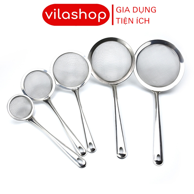 Vợt Bọt inox Lòng Sâu, Vợt Lọc Cặn Váng Dầu Mỡ, Vợt Lưới Inox Đa Năng ...