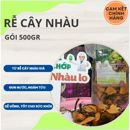 Rễ cây nhàu túi zip 500gr đun nước tiện lợi