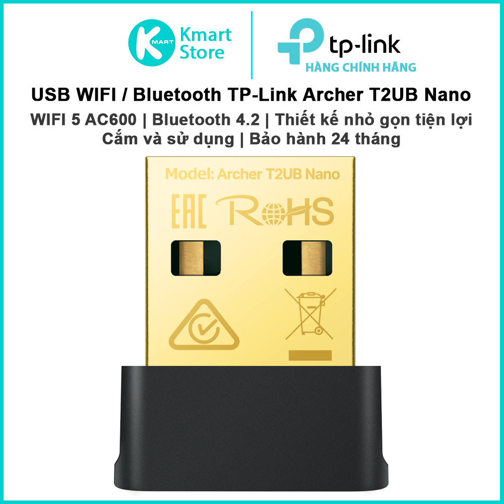 USB WIFI / Bluetooth 2 in 1 TP-Link Archer T2UB Nano | Chuẩn AC600 2 ...