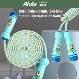 Dây nhảy cho bé nhiều màu hoạt hình - Chất liệu cán gỗ độ bền cao - Dây nhảy giảm cân dành cho bé trai và gái --Alulu
