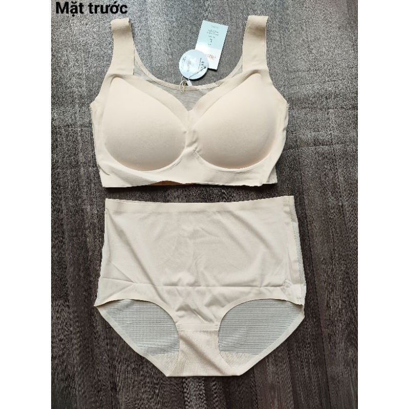(Sale) Set bộ áo ngực và quần cạp cao Uniskin* bigsize dư xịn