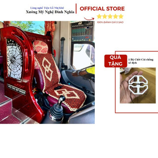 Lót đệm hạt gỗ Hương Cao cấp cho xe Ô TÔ - Ghế Văn Phòng đan Kỹ dây dù giá xưởng Nhị Khê