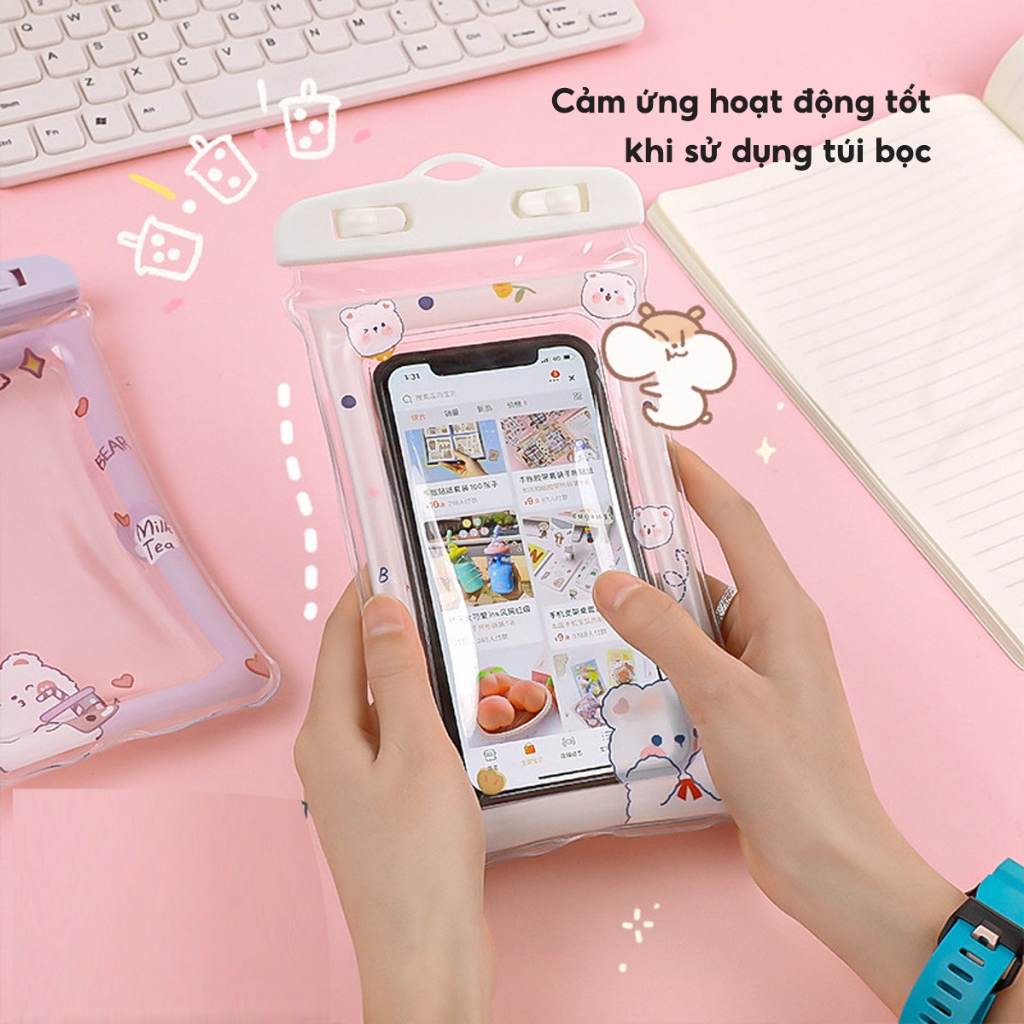 Túi Đựng Điện Thoại Chống Nước JYoohome Có Dây Đeo Bọc Điện Thoại Du Lịch Dã Ngoại Đi Xe