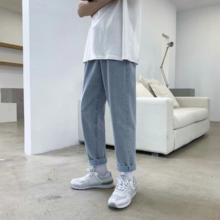 Quần jean baggy nam Xanh Đen RETRO ống rộng xuông cạp cao Quần bò nam dáng suông xu hướng Avocado