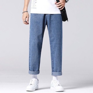 Quần jean baggy nam Xanh Đen RETRO ống rộng xuông cạp cao Quần bò nam dáng suông xu hướng Avocado