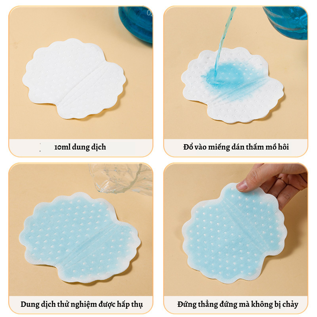 Set 50 Miếng dán chống mồ hôi nách siêu thâm hút giúp khô thoáng cho Nam và Nữ che tên sản phẩm
