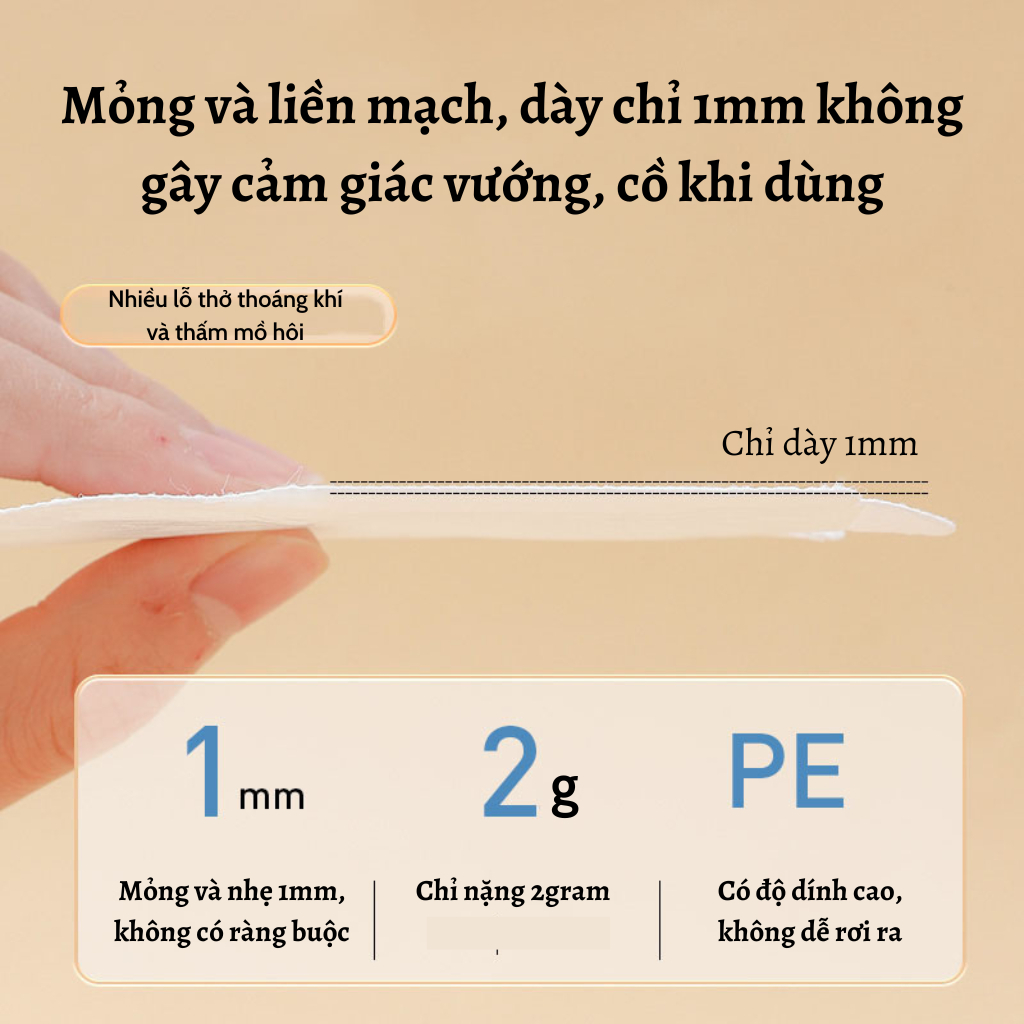 Set 50 Miếng dán chống mồ hôi nách siêu thâm hút giúp khô thoáng cho Nam và Nữ che tên sản phẩm