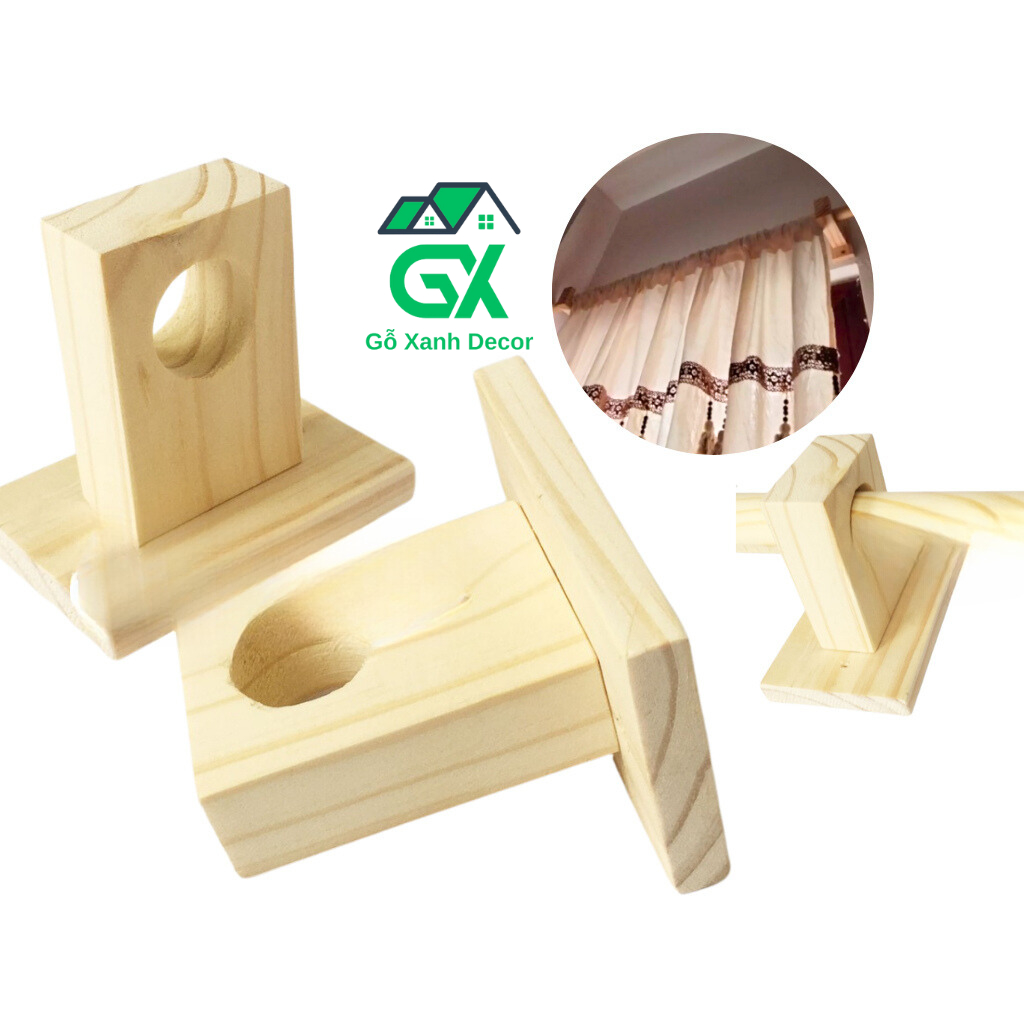 Thanh Gỗ Treo Rèm Cửa Bằng Dài 1m - 1m6, Cây Treo Khung Rèm Cửa Bằng Gỗ ...