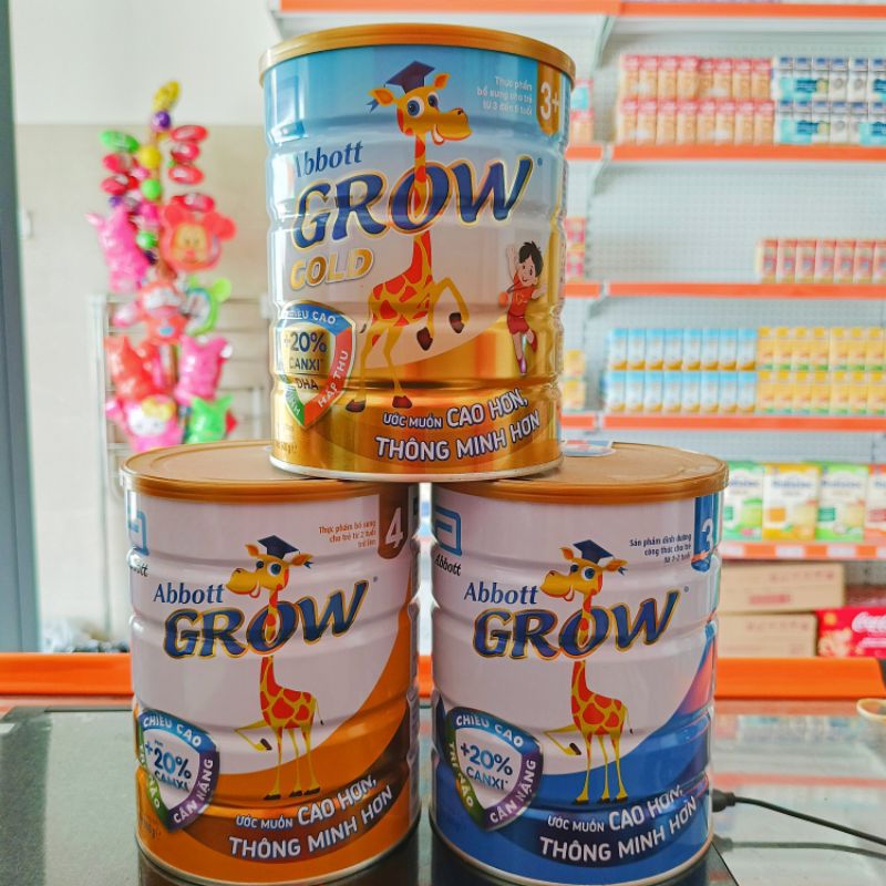 Sữa bột Abbott Grow các dòng Grow 3, Grow 4 và Grow Gold 900g | Shopee ...