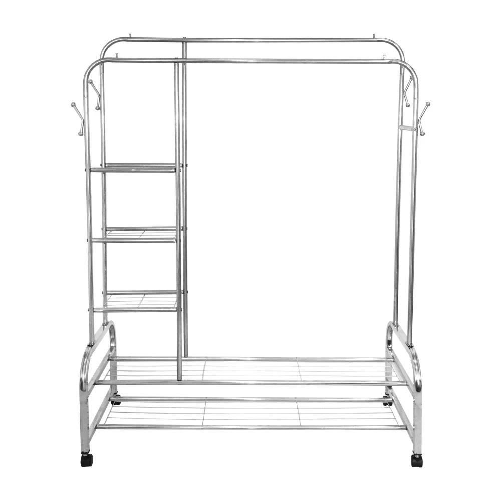 Sào phơi quần áo Dona Smart QUI PHÚC, inox 201 cao cấp, chống gỉ sét, bền chắc, chân có bánh xe