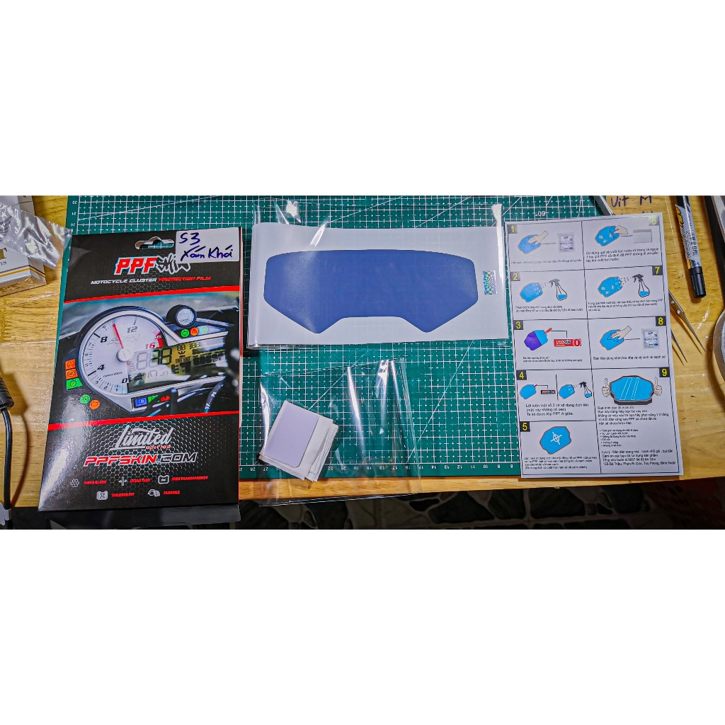 PPF xe YADEA S3 , S3 PRO PPF xe điện  .... UPPF miếng dán bảo vệ mặt đồng hồ xe điện
