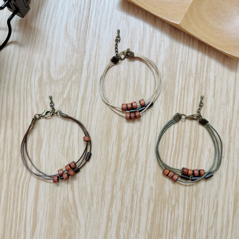 Vòng tay Kado - Vòng tay mix hạt gỗ li ti vintage