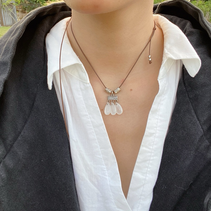 Vòng cổ Fumio - Dây chuyền mặt hình giọt nước mix charm tùy chỉnh size