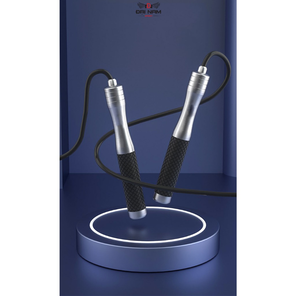 Ảnh Dây Nhảy Tập Gym TMT13 Lõi Thép Bọc Nhựa PVC Tích Hợp Tay Cầm Có Tạ Cao Cấp Đại Nam Sport 4