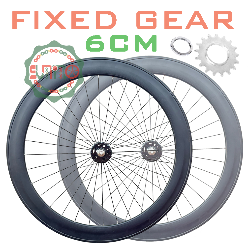 Bánh xe đạp fixed gear hub FEIYAFU vành 6cm căm đan thẳng | Shopee Việt Nam