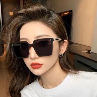 Kính mát nam nữ mắt dâm đen chống UV thiết kế mắt vuông râm dễ đeo màu sắc thời trang