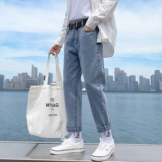 Quần jean baggy nam Xanh Đen RETRO ống rộng xuông cạp cao Quần bò nam dáng suông xu hướng Avocado
