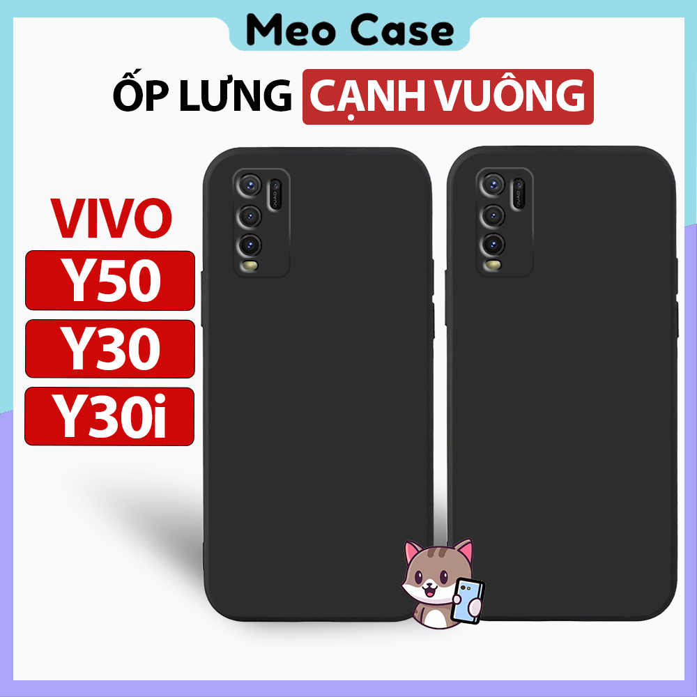 Ốp lưng Vivo Y30, Vivo Y50, Vivo Y30i, TPU viền vuông, Vỏ điện