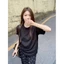 M.H STYLE nữ sinh khí chất phóng khoáng, cotton nguyên chất, áo thun ngắn tay màu hồng bẩn cao cấp, áo mùa hè thời trang