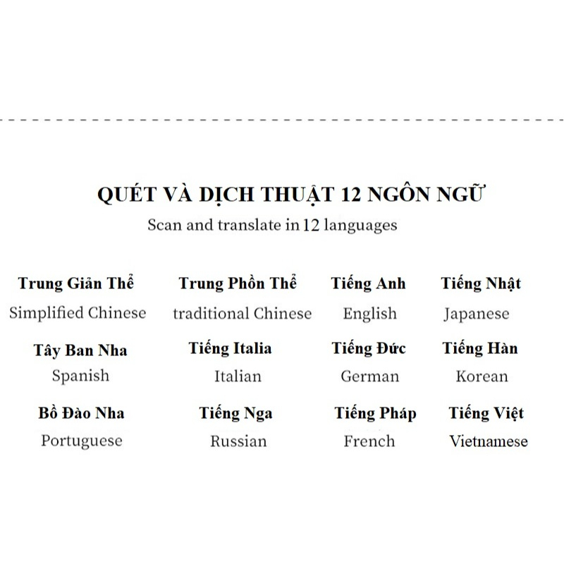 Bút Quét Dịch và Tra Từ Điển Thông Minh 2026 JOHNSON hỗ trợ 160 Ngôn Ngữ có màn hình cảm ứng 3 inch, hỗ trợ kết nối WIFI