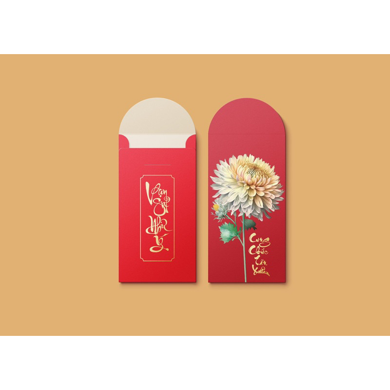 Lì xì tết hoa cúc đẹp từng mini mét ( tập 6 phong bao)