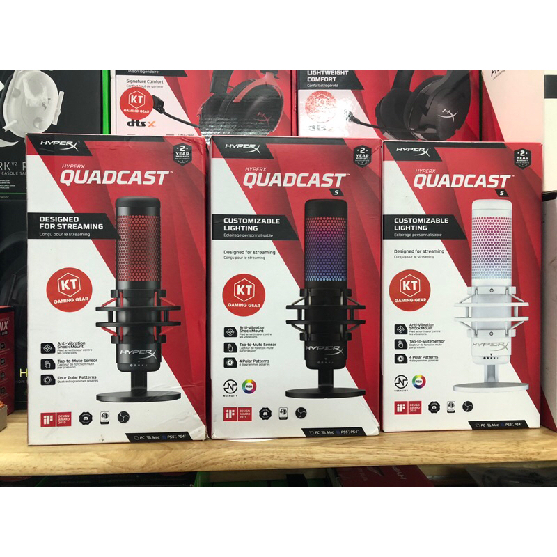 HyperX Quadcast Bras Micro, Pied Rouge De Micro Hyperx, Support De