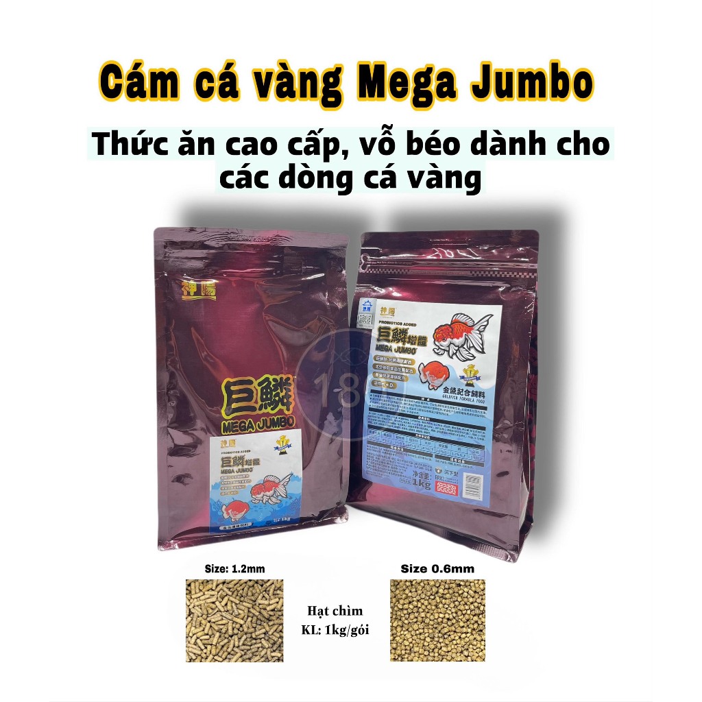 [ Gò Vấp ] Cám cá vàng Mega Jumbo hạt chìm - phân phối chính hãng ...